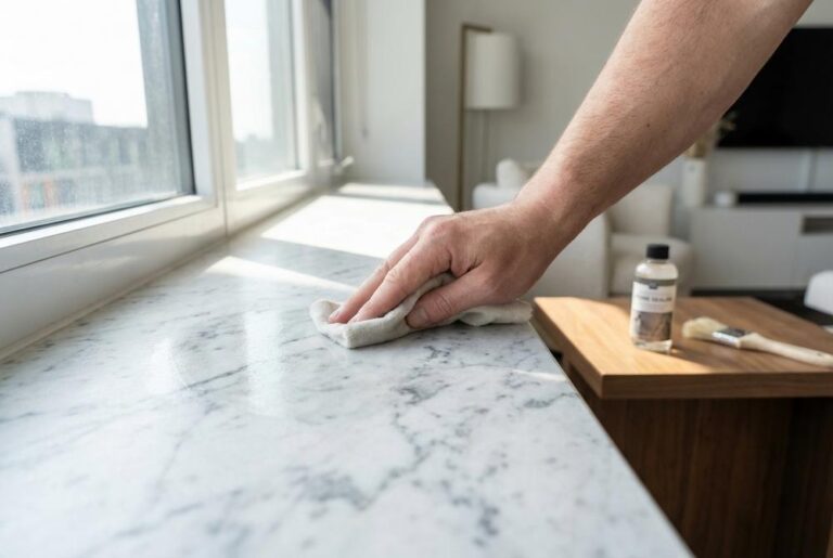 Parapety marmurowe MSG GRANIT – eleganckie wykończenie okna z naturalnego kamienia