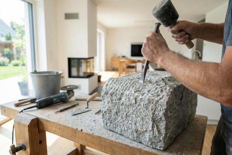 Kamieniarstwo MSG GRANIT – blat kuchenny z naturalnego kamienia, precyzyjne wykończenie krawędzi